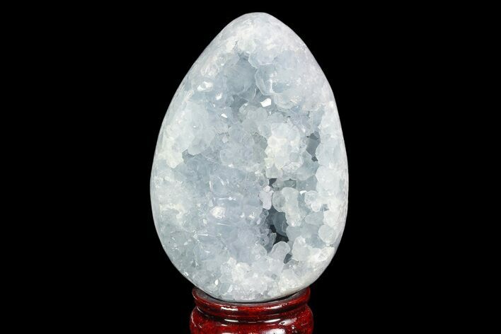 Crystal Filled Celestine (Celestite) Egg Geode - Madagascar #100037